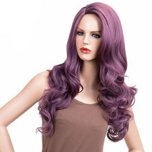 Load image into Gallery viewer, 24 Inches Purple Long Wavy Wig