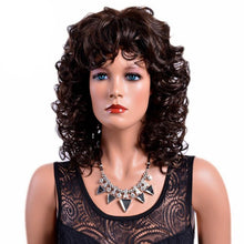 Load image into Gallery viewer, 16 Inches Medium Curly Wig with Bangs