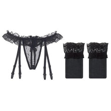 Load image into Gallery viewer, Lace Garter Belt Set