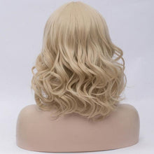 Load image into Gallery viewer, 14 Inches Short Wavy Wig with Bangs