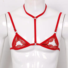 Load image into Gallery viewer, Sheer Lace Mini Sissy Bra