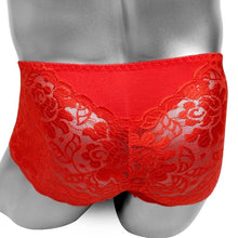 Load image into Gallery viewer, Floral Lace Panties With Penis Pouch
