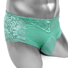 Load image into Gallery viewer, Floral Lace Panties With Penis Pouch
