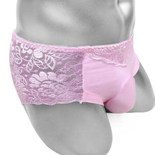 Load image into Gallery viewer, Floral Lace Panties With Penis Pouch