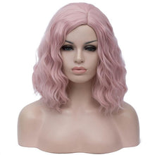 Load image into Gallery viewer, 14 Inches Pink Short Curly Wig