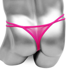 Load image into Gallery viewer, Crotchless Lace Sissy Thong