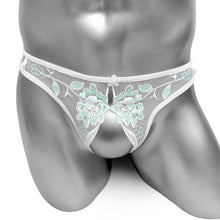 Load image into Gallery viewer, Embroidered Crotchless Thong