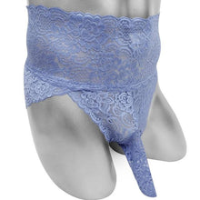 Load image into Gallery viewer, Floral Lace Briefs With Penis Sheath