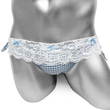 Load image into Gallery viewer, Plaid Bowknots Sissy Panties