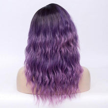 Load image into Gallery viewer, 18 Inches Long Pink and Purple Wig