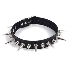 Load image into Gallery viewer, Spiked Vegan Leather Submissive Collar