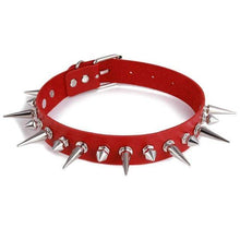 Load image into Gallery viewer, Spiked Vegan Leather Submissive Collar