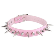 Load image into Gallery viewer, Spiked Vegan Leather Submissive Collar