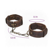 Load image into Gallery viewer, Old School Genuine Leather Cuffs