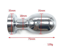 Load image into Gallery viewer, Stainless Steel Metal Vaginal Hollow Anal Butt Plug Dilation Masturbation Peep Adult Products Enema Vaginal Flushing Flirt Toys