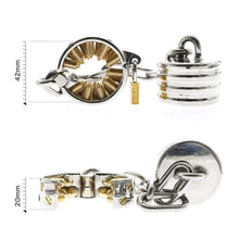 Load image into Gallery viewer, Spiked Ball Stretcher Shackle