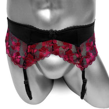 Load image into Gallery viewer, Sissy MiaEmbroidered Garter Belt