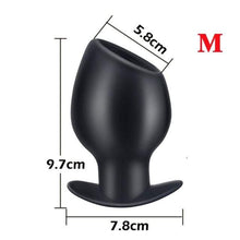 Load image into Gallery viewer, Anal Dilator Hollow Butt Plug Silicone