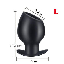 Load image into Gallery viewer, Anal Dilator Hollow Butt Plug Silicone