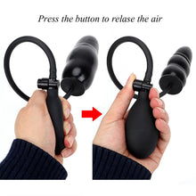 Load image into Gallery viewer, Inflatable Expandable Anal Plug With Pump
