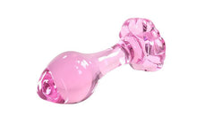 Load image into Gallery viewer, Pink Glass Anal Plug