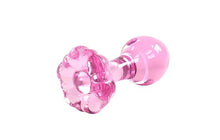 Load image into Gallery viewer, Pink Glass Anal Plug