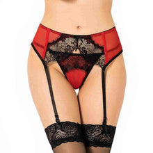 Load image into Gallery viewer, Mid Waist Lace Garter Belt
