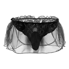 Load image into Gallery viewer, Lace Flower Organza G-string Bikini