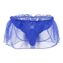 Load image into Gallery viewer, Lace Flower Organza G-string Bikini