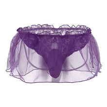 Load image into Gallery viewer, Lace Flower Organza G-string Bikini