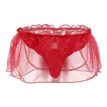 Load image into Gallery viewer, Lace Flower Organza G-string Bikini