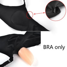 Load image into Gallery viewer, Black Crossdressing Pocket Bra
