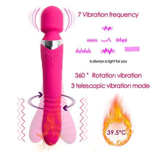 Load image into Gallery viewer, Rotation Heated Dildo Vibrator
