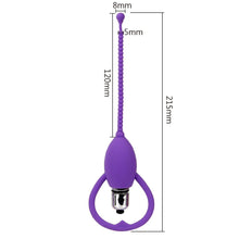 Load image into Gallery viewer, Colorful Vibrating Beaded Penis Plug