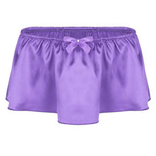 Load image into Gallery viewer, Men's Sissy Lingerie Sexy Shiny Briefs Skirted