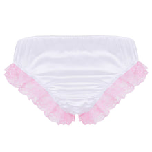 Load image into Gallery viewer, Shiny Ruffles Floral Lace with Bowknots Briefs