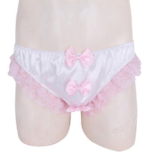 Load image into Gallery viewer, Shiny Ruffles Floral Lace with Bowknots Briefs