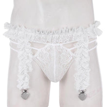 Load image into Gallery viewer, Heart Clips Garter Belt w/ G-string