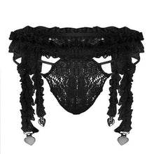Load image into Gallery viewer, Heart Clips Garter Belt w/ G-string