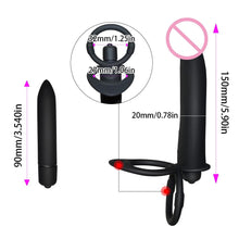 Load image into Gallery viewer, 10 Speed Double Penetration Strap On Dildo