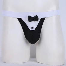 Load image into Gallery viewer, Tuxedo with Bowknot Elastic Waistband Panties