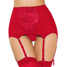 Load image into Gallery viewer, High Waist Lace Garter Belt