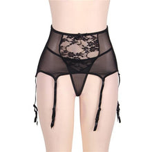 Load image into Gallery viewer, High Waist Lace Garter Belt