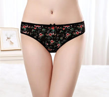 Load image into Gallery viewer, 6 Pcs Floral G-string Thong Set
