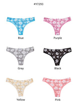 Load image into Gallery viewer, 6 Pcs Floral G-string Thong Set