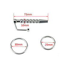 Load image into Gallery viewer, Hollow Urethral Dilator Penis Plug With Cock Ring