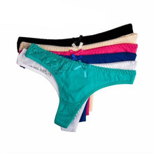 Load image into Gallery viewer, 6 Pcs Lace Cotton G-String
