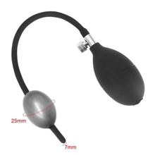 Load image into Gallery viewer, Black Inflatable Silicone Penis Plug