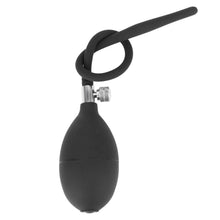 Load image into Gallery viewer, Black Inflatable Silicone Penis Plug