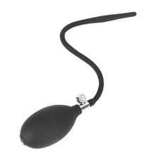Load image into Gallery viewer, Black Inflatable Silicone Penis Plug